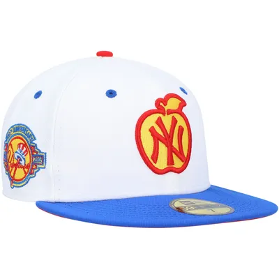 Atlanta Braves New Era Cooperstown Collection 150th Anniversary Chrome  59FIFTY Fitted Hat - White/Royal