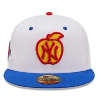 Men's New Era White/Royal York Yankees Cherry Lolli 59FIFTY - Fitted Hat