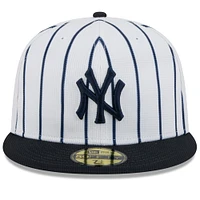 Men's New Era White York Yankees 2025 Spring Training 59FIFTY Fitted Hat