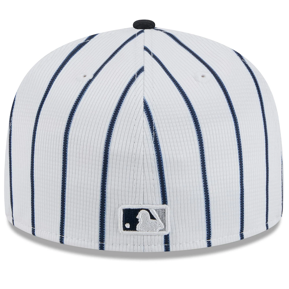 Men's New Era White York Yankees 2025 Spring Training 59FIFTY Fitted Hat