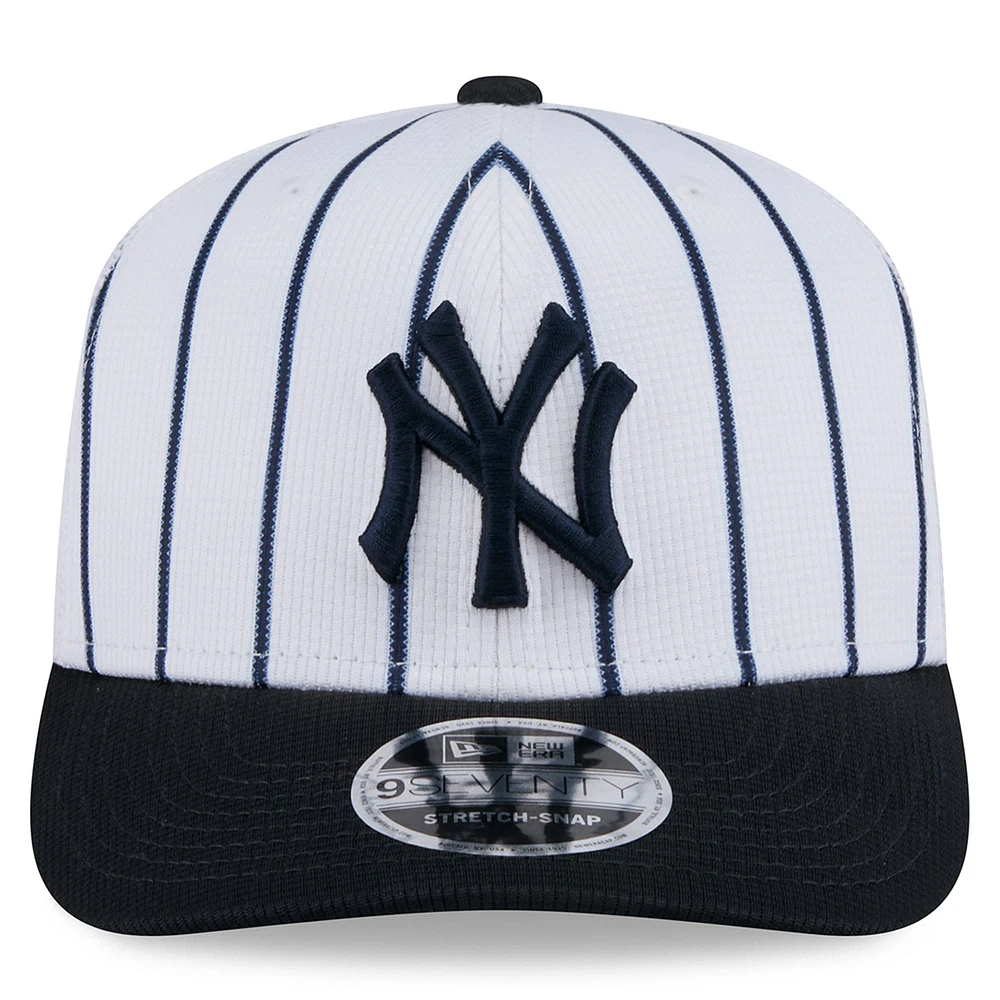 Men's New Era White New York Yankees 2025 Spring Training 9SEVENTY Stretch-Snap Hat