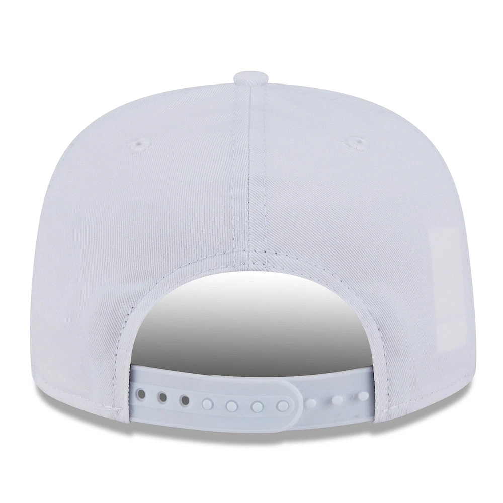Casquette snapback Palm Golfer blanche New Era pour homme, motif New York Yankees, entraînement de printemps 2025