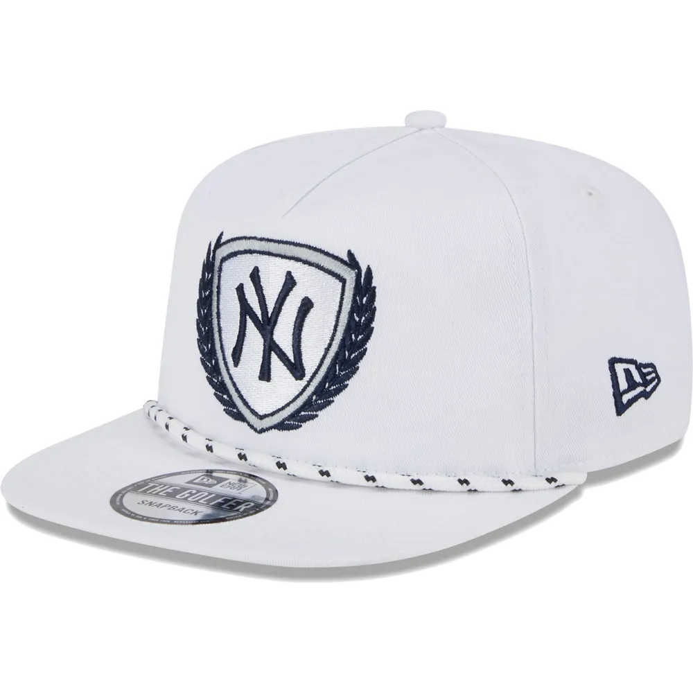 Men's New Era White New York Yankees Golfer Tee 9FIFTY Snapback Hat