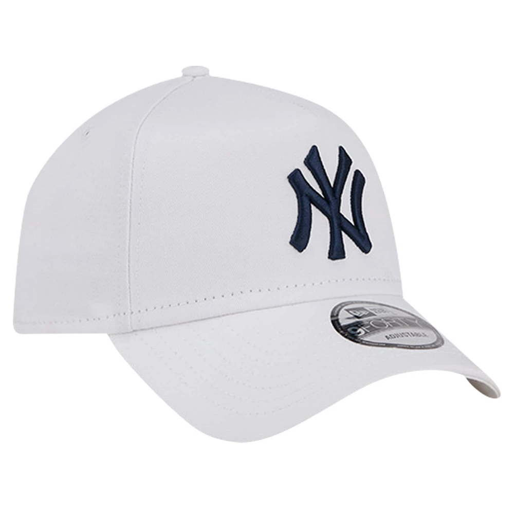 Men's New Era White New York Yankees TC A-Frame 9FORTY Adjustable Hat