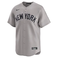 Maillot de joueur Nike Aaron Judge pour hommes, gris, New York Yankees, extérieur limité