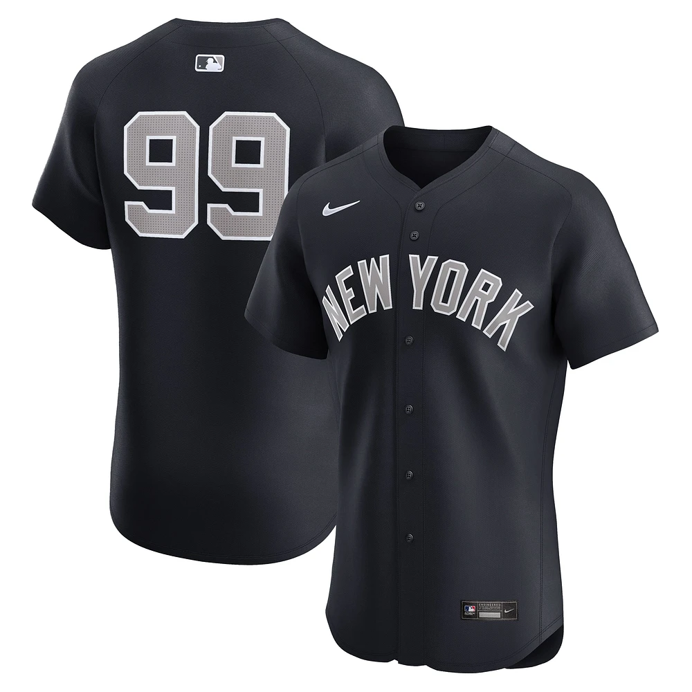 Maillot de joueur d'élite alternatif 1 des Yankees New York pour homme Nike Aaron Judge Navy