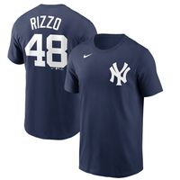 Women's Anthony Rizzo Navy New York Yankees Plus Size Name
