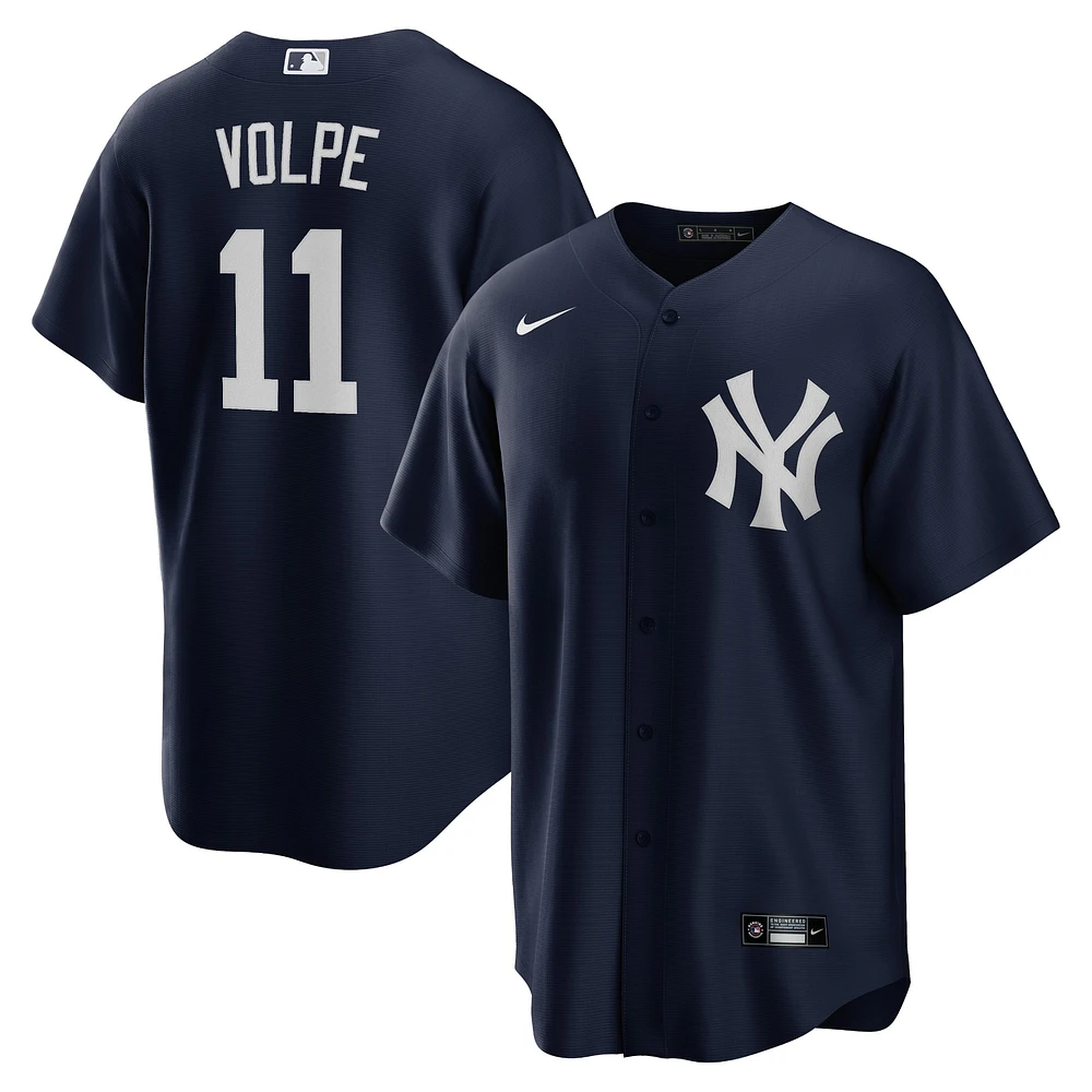 maillot Nike Anthony Volpe pour homme, réplique alternative des Yankees de New York, grand et grand, bleu marine, joueur