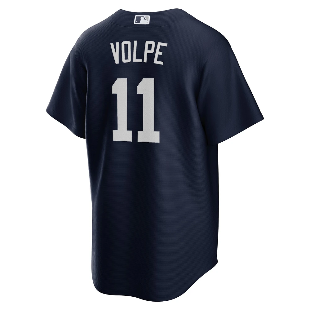 maillot Nike Anthony Volpe pour homme, réplique alternative des Yankees de New York, grand et grand, bleu marine, joueur