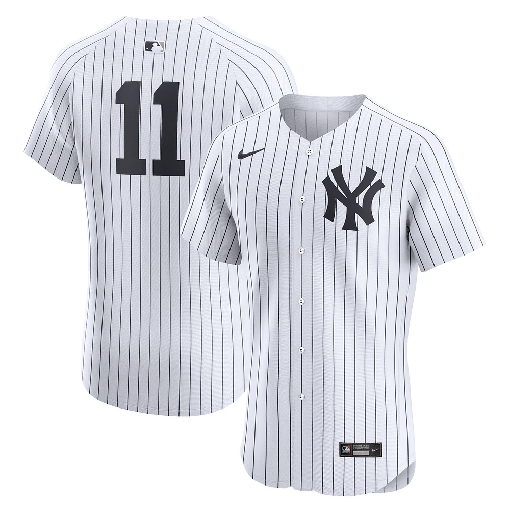 Maillot Nike Anthony Volpe pour homme, blanc, New York Yankees, Domicile Elite