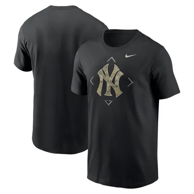 New York Yankees Nike Camo Logo T-Shirt - Black