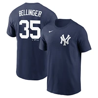 T-shirt Nike Cody Bellinger bleu marine pour homme avec nom et numéro Fuse des Yankees de New York