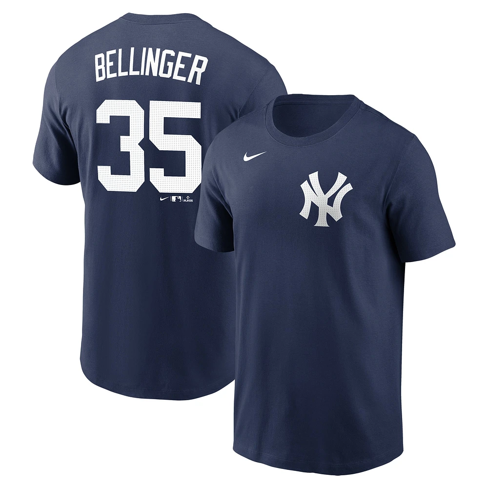 T-shirt Nike Cody Bellinger bleu marine pour homme avec nom et numéro Fuse des Yankees de New York