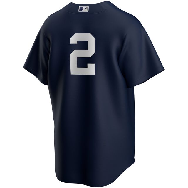 Men's Nike Derek Jeter White/Navy New York Yankees Replica Jersey