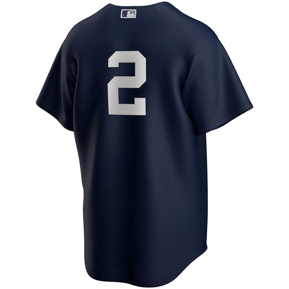 Maillot Homme Nike Derek Jeter Bleu Marine New York Yankees Alternate Replica Player