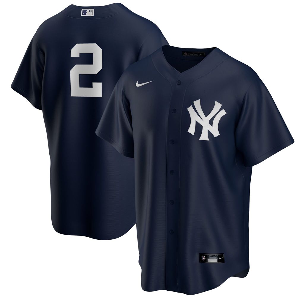 Men's Nike Derek Jeter Navy New York Yankees Alternate Replica Player Jersey