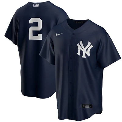 Maillot Homme Nike Derek Jeter Bleu Marine New York Yankees Alternate Replica Player