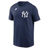 T-shirt Nike Derek Jeter pour homme, bleu marine, New York Yankees, Cooperstown Collection Fuse Name & Number