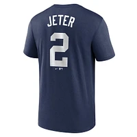Men's Nike Derek Jeter Navy New York Yankees Legend Name & Number Performance T-Shirt