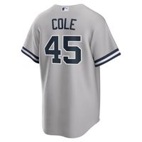 Men's Nike Gerrit Cole Gray New York Yankees Road Replica Player Name Jersey