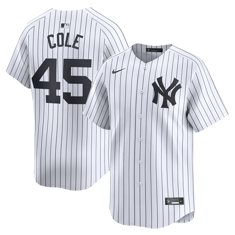 Men's Nike Gerrit Cole White New York Yankees Home Limited Player Jersey