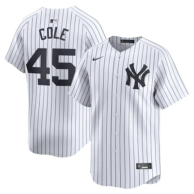 Maillot de joueur Nike Gerrit Cole blanc New York Yankees Home Limited pour homme