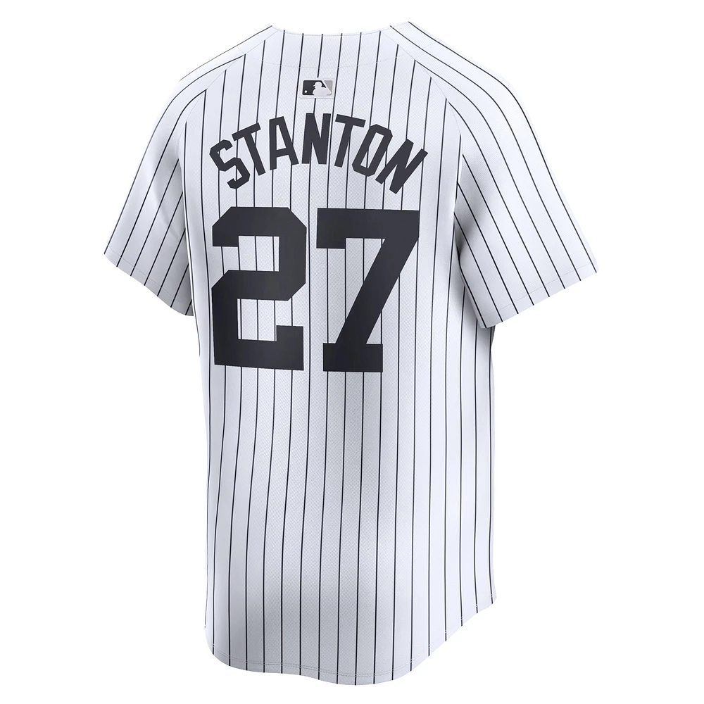 Maillot Nike Giancarlo Stanton pour homme, blanc, New York Yankees, domicile, joueur limité