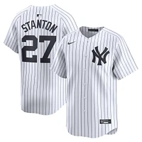 Maillot Nike Giancarlo Stanton pour homme, blanc, New York Yankees, domicile, joueur limité