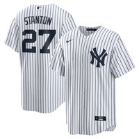 Men's Nike Giancarlo Stanton White New York Yankees Home Replica