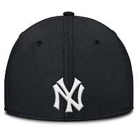 Men's Nike Gray/Navy New York Yankees Rise Swoosh Performance Flex Hat