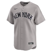 Men's Nike  Gray New York Yankees Away Limited Jersey