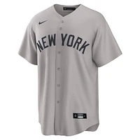 Men's Nike  Gray New York Yankees Away Replica 2.0 Jersey
