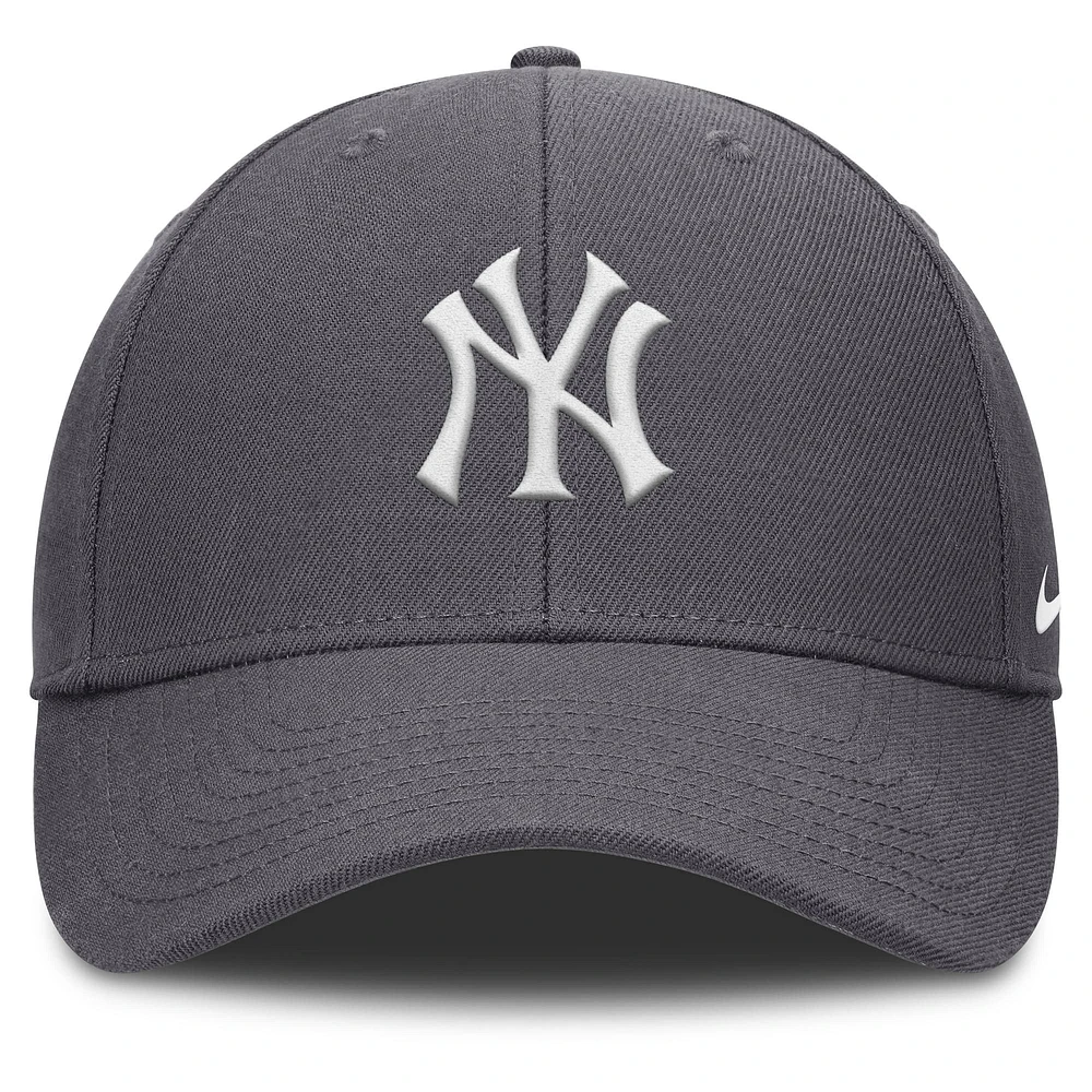 Casquette ajustable Nike New York Yankees Club Performance pour homme, gris