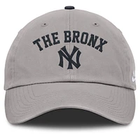 Men's Nike  Gray New York Yankees Cooperstown Collection Club Adjustable Hat