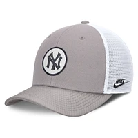 Men's Nike  Gray New York Yankees Cooperstown Collection Rise Trucker Adjustable Hat