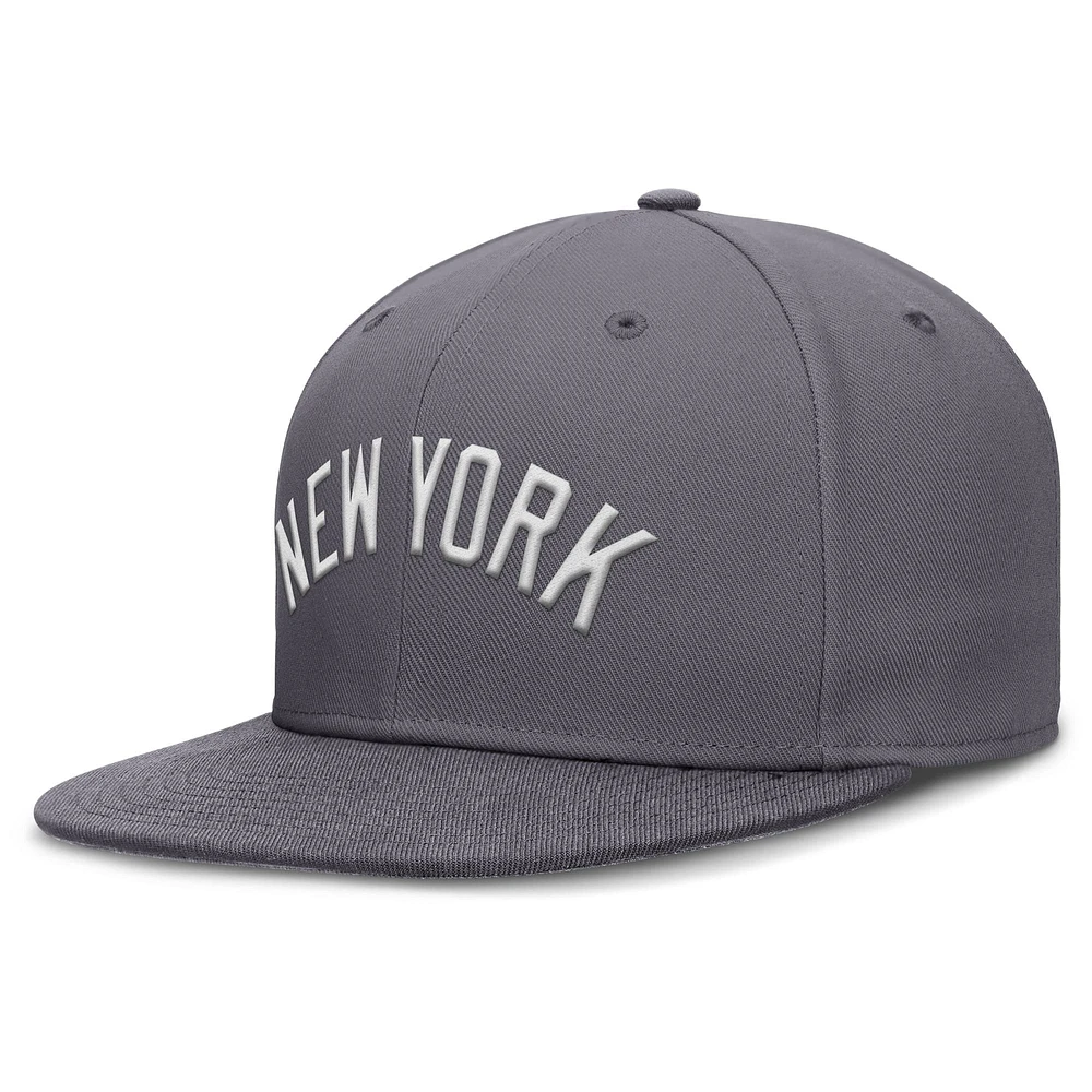 Casquette Nike New York Yankees Performance True Fitted pour homme, gris