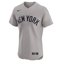 Maillot Nike gris New York Yankees Road Elite pour homme