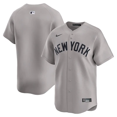 Men's Nike Gray New York Yankees Road Limited Jersey