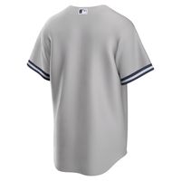 Men's Nike Gray New York Yankees Road Replica Team Jersey