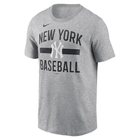 Men's Nike  Heather Gray New York Yankees Arched T-Shirt