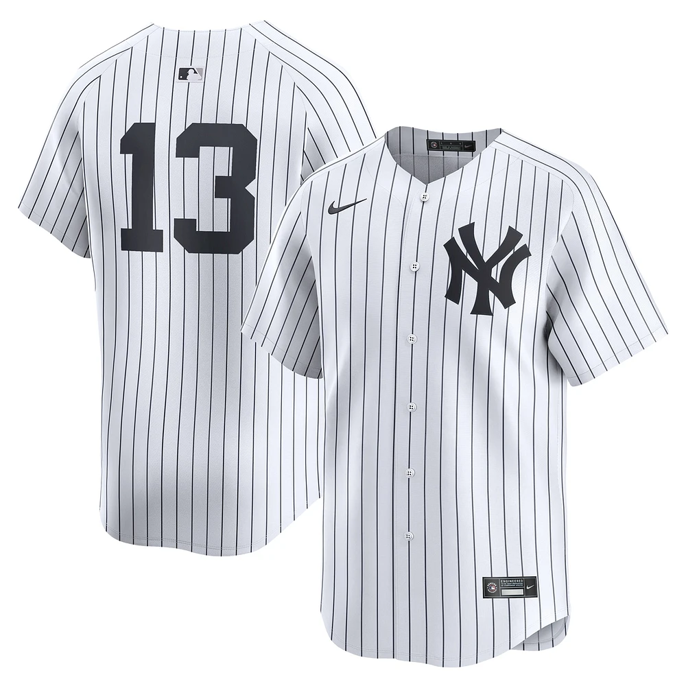 Men's Nike Jazz Chisholm Jr. White New York Yankees Home Limited Player Jersey