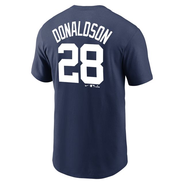 T-shirt avec nom et numéro Nike Josh Donaldson pour hommes, bleu marine, New York Yankees