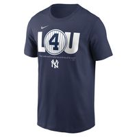 Men's Nike Lou Gehrig Navy New York Yankees Cooperstown Collection Day Retired Number T-Shirt