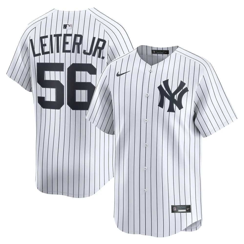 Maillot de joueur Nike Mark Leiter Jr. blanc New York Yankees Home Limited pour homme