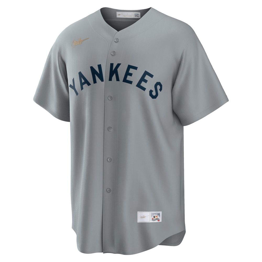 Men's Nike Mickey Mantle Gray New York Yankees Road Cooperstown