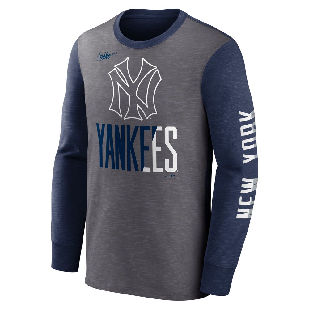 Official New York Yankees Long-Sleeved Tees, Yankees Raglan, Long-Sleeve  T-Shirts
