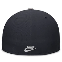 Casquette ajustée Nike New York Yankees Rewind Cooperstown True Performance pour homme, bleu marine/gris