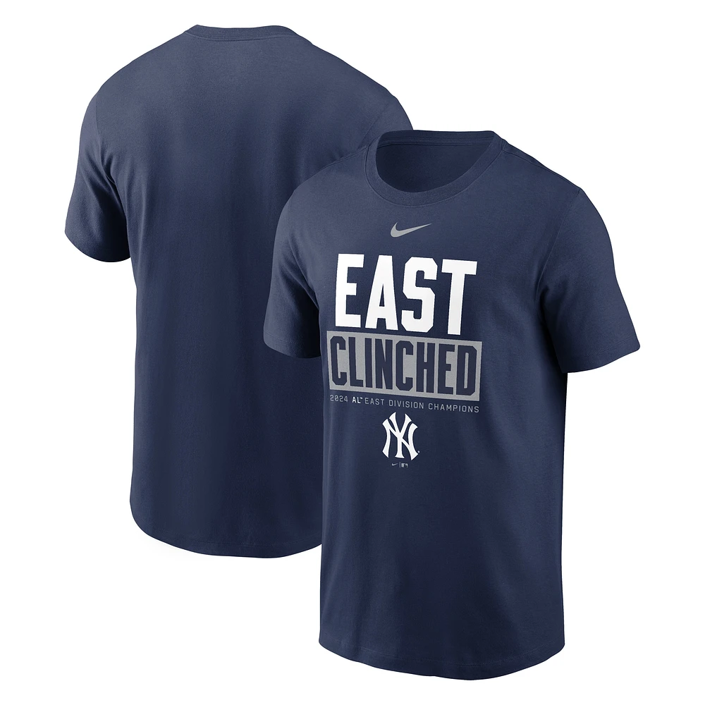 T-shirt Nike bleu marine New York Yankees 2024 AL East Division Champions pour homme