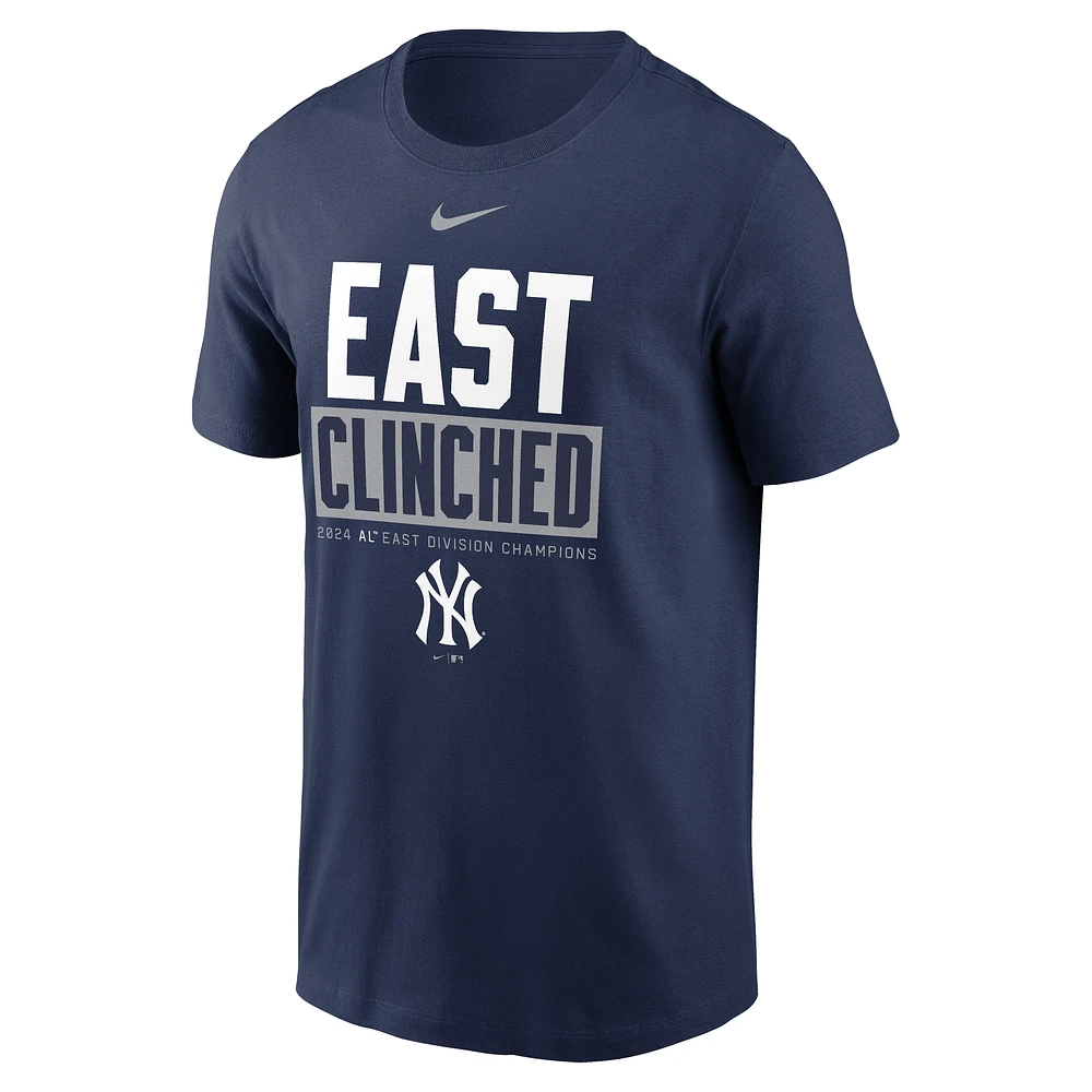 T-shirt Nike bleu marine New York Yankees 2024 AL East Division Champions pour homme