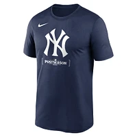 T-shirt Nike bleu marine pour homme de la collection authentique d'après-saison 2024 des Yankees New York MLB Legend